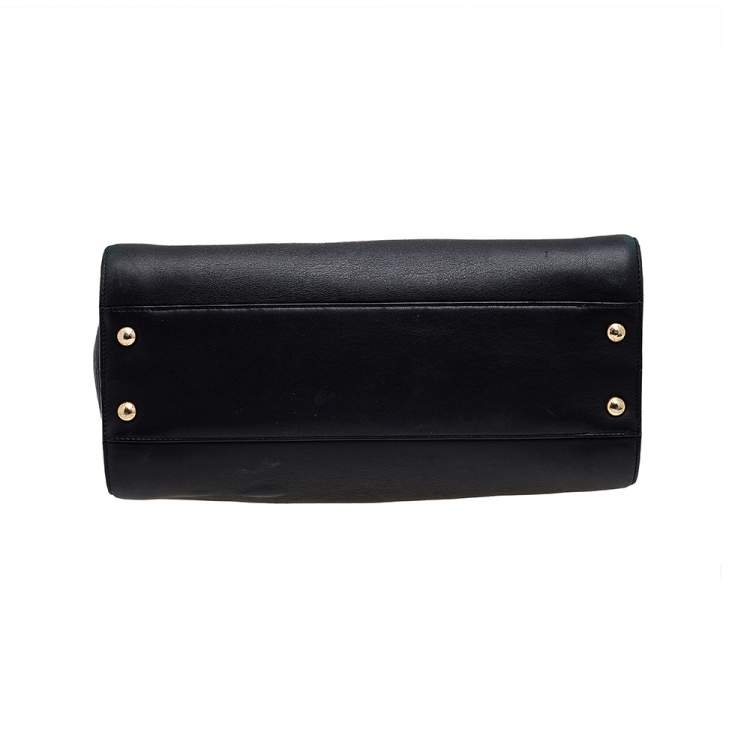 Pre Owned Salvatore Ferragamo Black Leather Tote