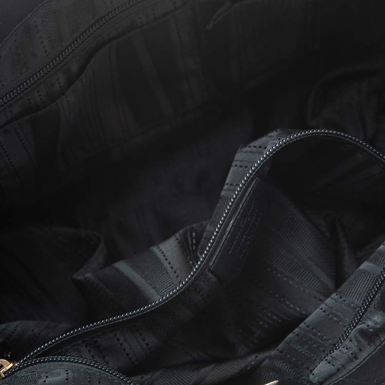 Pre Owned Salvatore Ferragamo Black Leather Apple Satchel