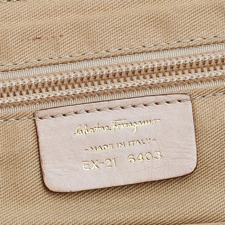 Pre Owned Salvatore Ferragamo Multicolor Printed Nylon and Leather Flap Shoulder Bag