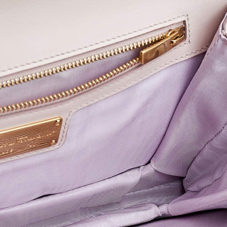 Pre Owned Salvatore Ferragamo Pink Leather Ginny Crossbody Bag