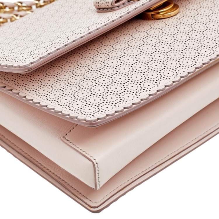 Pre Owned Salvatore Ferragamo Pink Leather Ginny Crossbody Bag