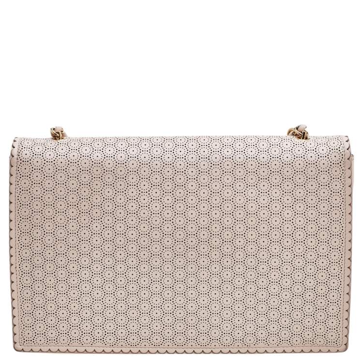 Pre Owned Salvatore Ferragamo Pink Leather Ginny Crossbody Bag