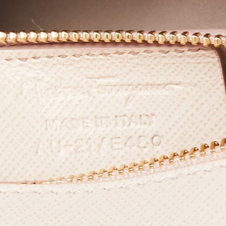 Pre Owned Salvatore Ferragamo Pink Leather Ginny Shoulder Bag