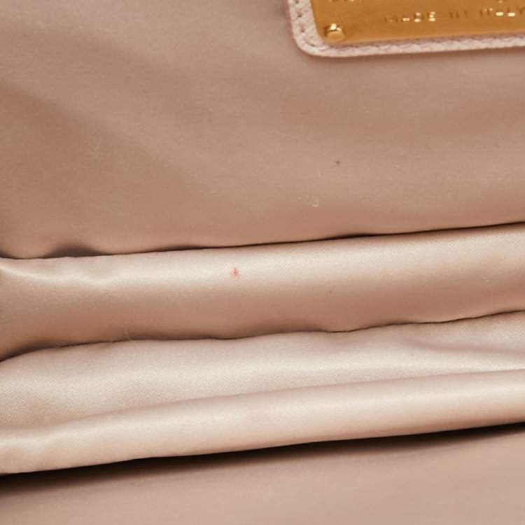 Pre Owned Salvatore Ferragamo Pink Leather Ginny Shoulder Bag