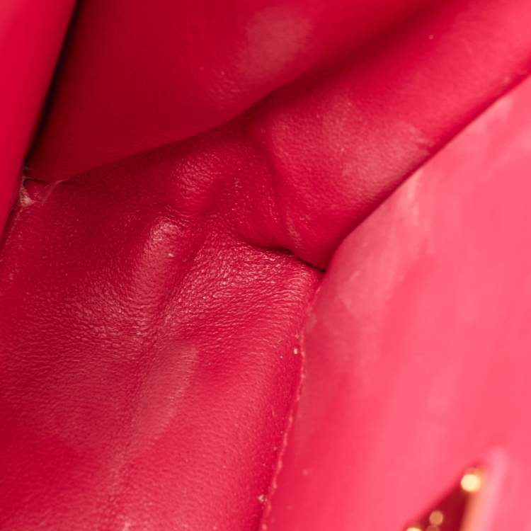 Pre Owned Salvatore Ferragamo Pink Satin Top Handle Bag