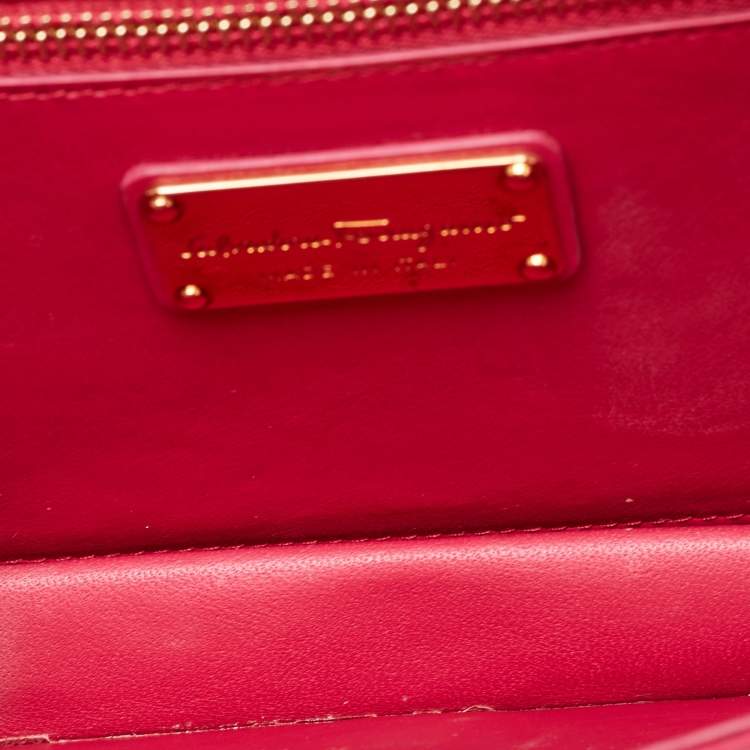 Pre Owned Salvatore Ferragamo Pink Satin Top Handle Bag