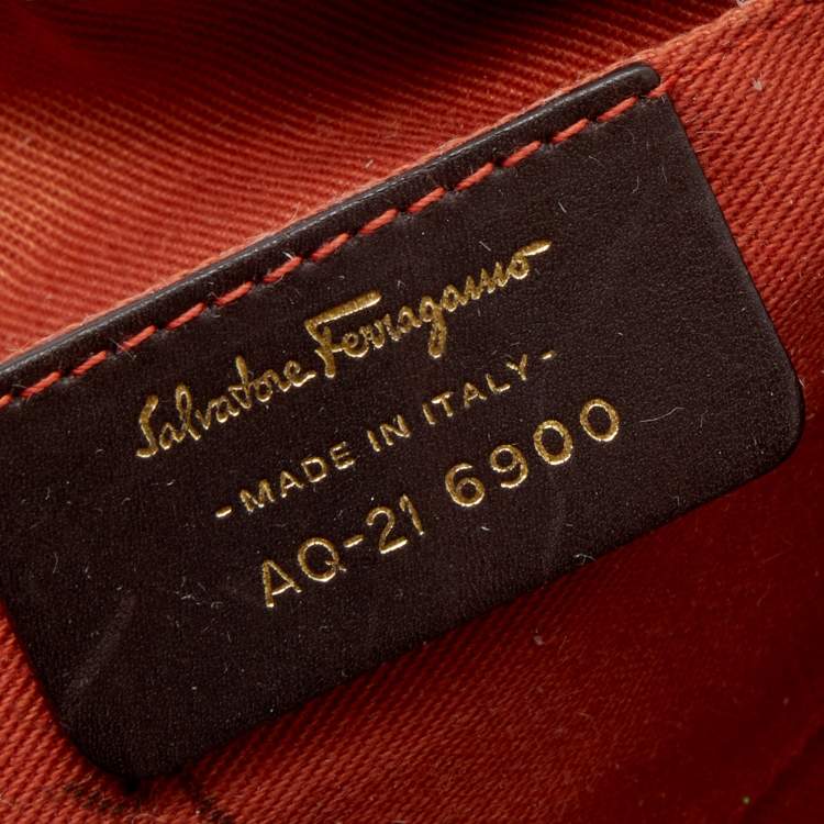 Pre Owned Salvatore Ferragamo Multicolor Fiera Print Nylon Satchel