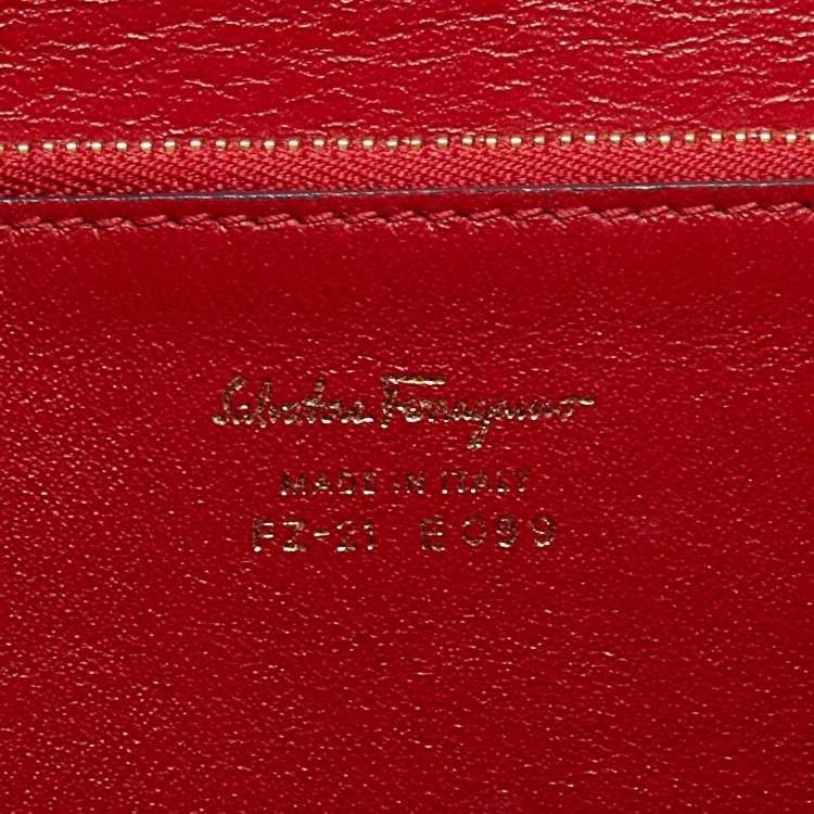 Pre Owned Salvatore Ferragamo Purple Leather Gancio Lock Top Handle Bag
