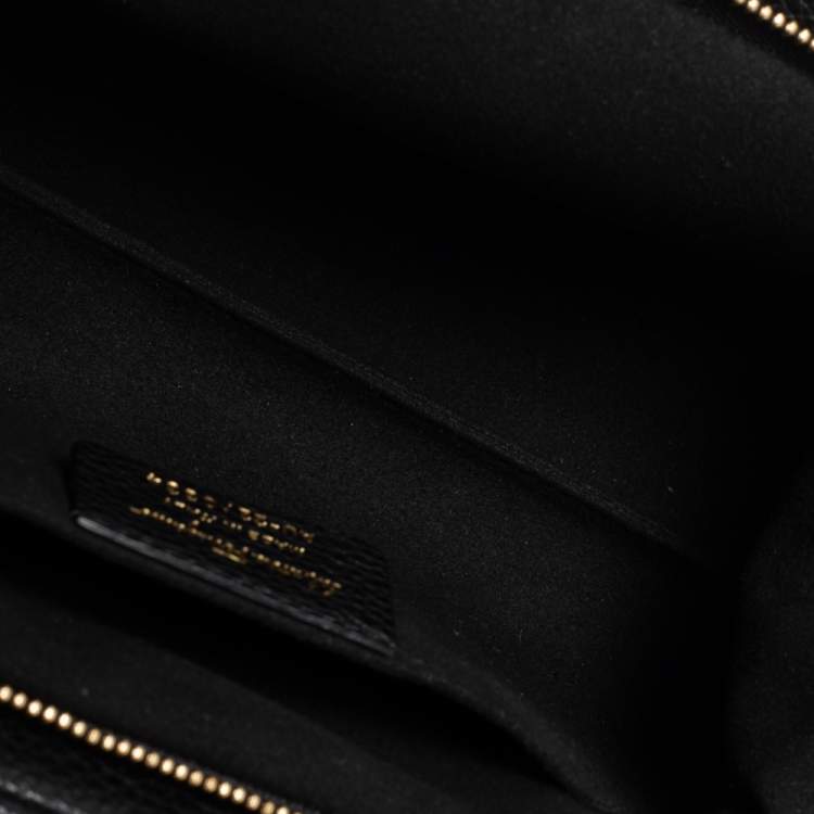 Pre Owned Salvatore Ferragamo Black Leather Gancini Crossbody Bag