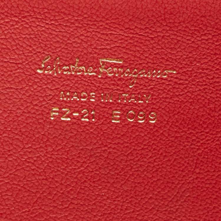 Pre Owned Salvatore Ferragamo Tan Leather Marisol Top Handle Bag