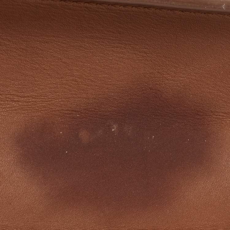 Pre Owned Salvatore Ferragamo Tan Leather Marisol Top Handle Bag