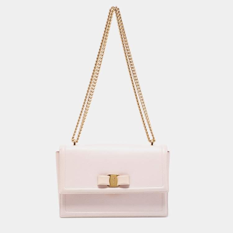 Pale pink clearance leather handbag