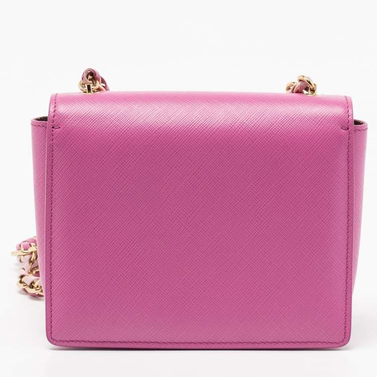مملوكة مسبقًا Salvatore Ferragamo Two Tone Pink Leather Mini Vara Shoulder Bag