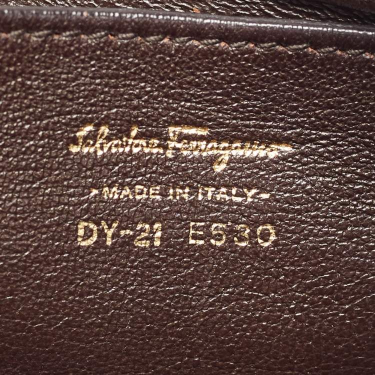 Pre Owned Salvatore Ferragamo Purple Leather Medium Sofia Top Handle Bag