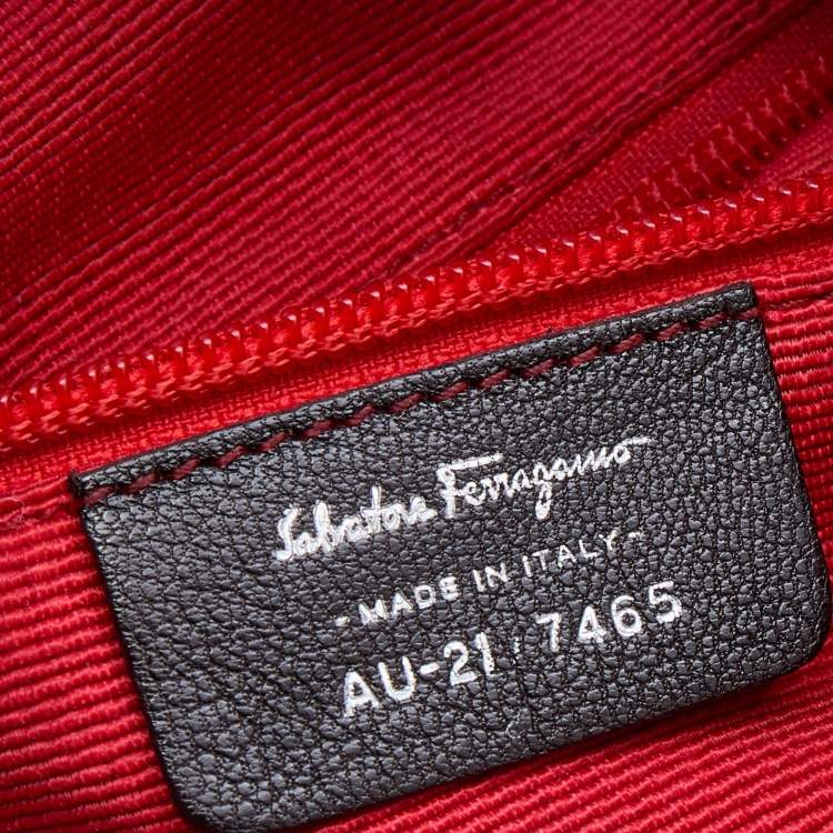 مملوكة مسبقًا Salvatore Ferragamo Multicolor Canvas and Leather Tote