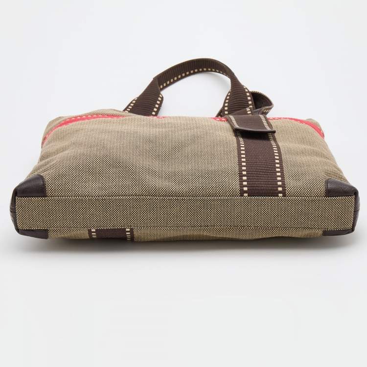 مملوكة مسبقًا Salvatore Ferragamo Multicolor Canvas and Leather Tote