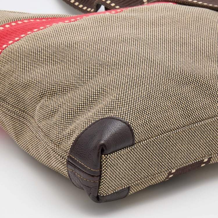 مملوكة مسبقًا Salvatore Ferragamo Multicolor Canvas and Leather Tote