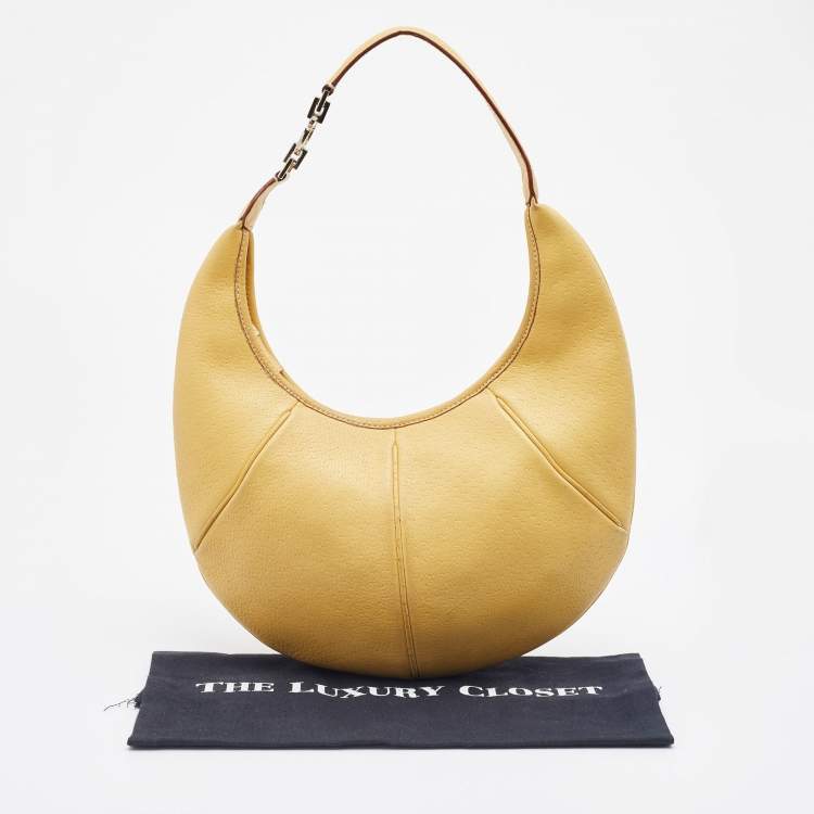 Pre Owned Salvatore Ferragamo Yellow Leather Hobo
