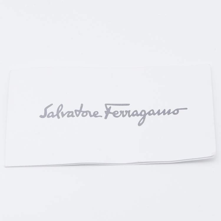 مملوكة مسبقًا Salvatore Ferragamo Metallic Leather Marisa Satchel