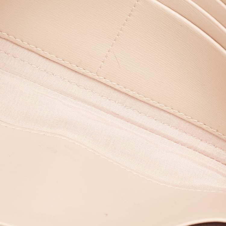 Pre Owned Salvatore Ferragamo Red Leather Gancini City Wallet on Chain