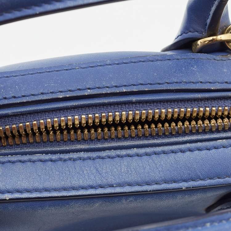 مملوكة مسبقًا Salvatore Ferragamo Purple Leather Fiamma Satchel