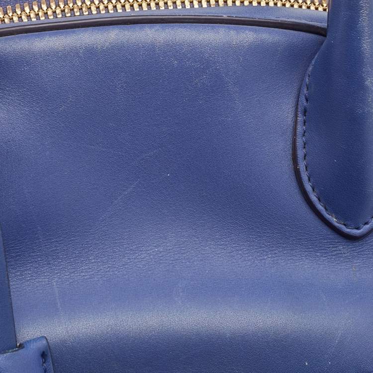 مملوكة مسبقًا Salvatore Ferragamo Purple Leather Fiamma Satchel