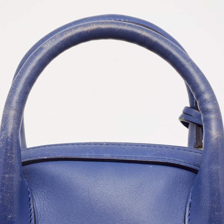 مملوكة مسبقًا Salvatore Ferragamo Purple Leather Fiamma Satchel