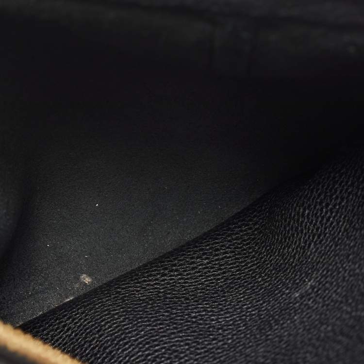 Pre Owned Salvatore Ferragamo Black Leather Medium Amy Tote