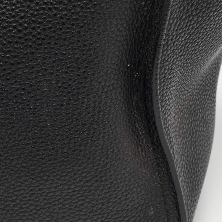 Pre Owned Salvatore Ferragamo Black Leather Medium Amy Tote