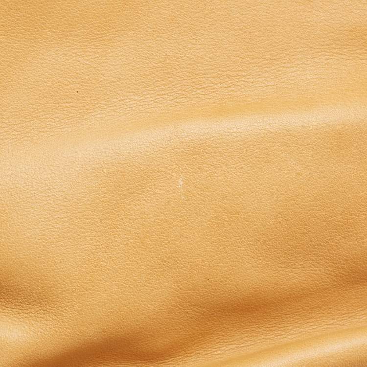 Pre Owned Salvatore Ferragamo Tan Leather Shoulder Bag