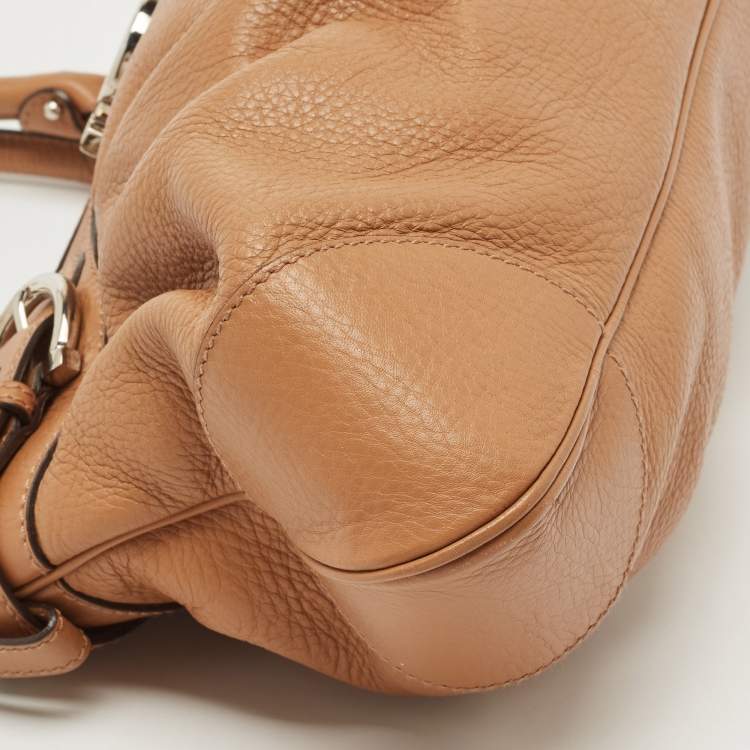 Pre Owned Salvatore Ferragamo Brown Leather Marissa Shoulder Bag