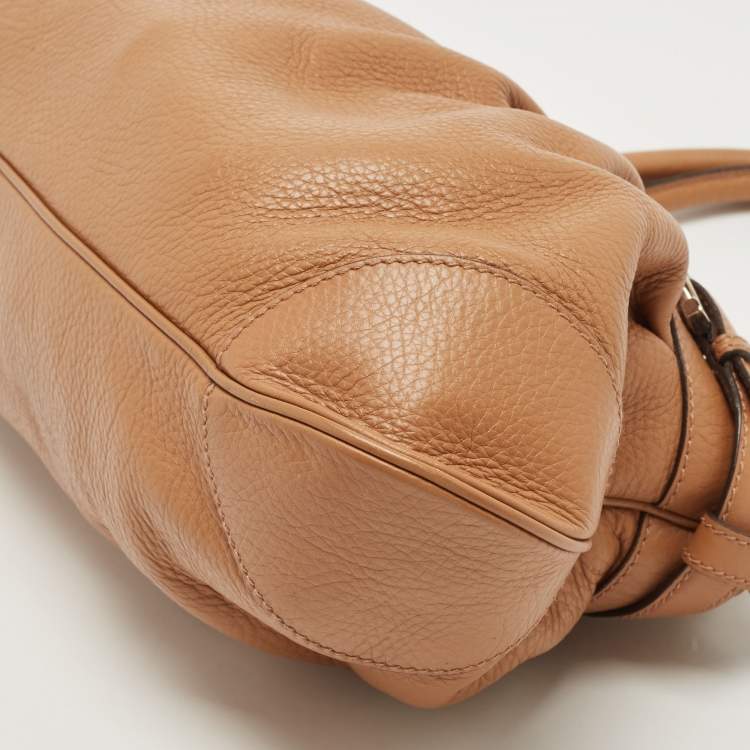 Pre Owned Salvatore Ferragamo Brown Leather Marissa Shoulder Bag