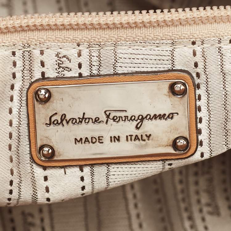 Pre Owned Salvatore Ferragamo Brown Leather Marissa Shoulder Bag