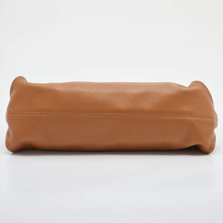 Pre Owned Salvatore Ferragamo Tan Leather Fanisa Hobo