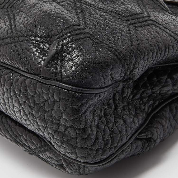Pre Owned Salvatore Ferragamo Black Leather Shoulder Bag