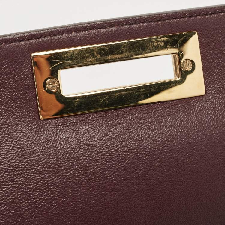 Pre Owned Salvatore Ferragamo Tricolor Leather Medium Sofia Top Handle Bag