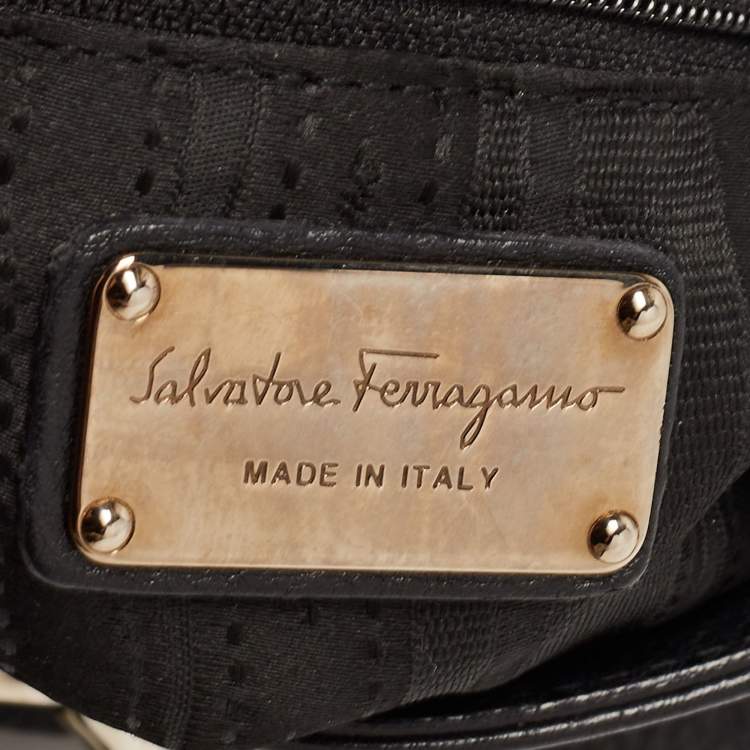 مملوكة مسبقًا Salvatore Ferragamo Black Leather Medium Sofia Top Handle Bag