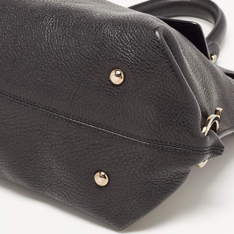 مملوكة مسبقًا Salvatore Ferragamo Black Leather Medium Sofia Top Handle Bag