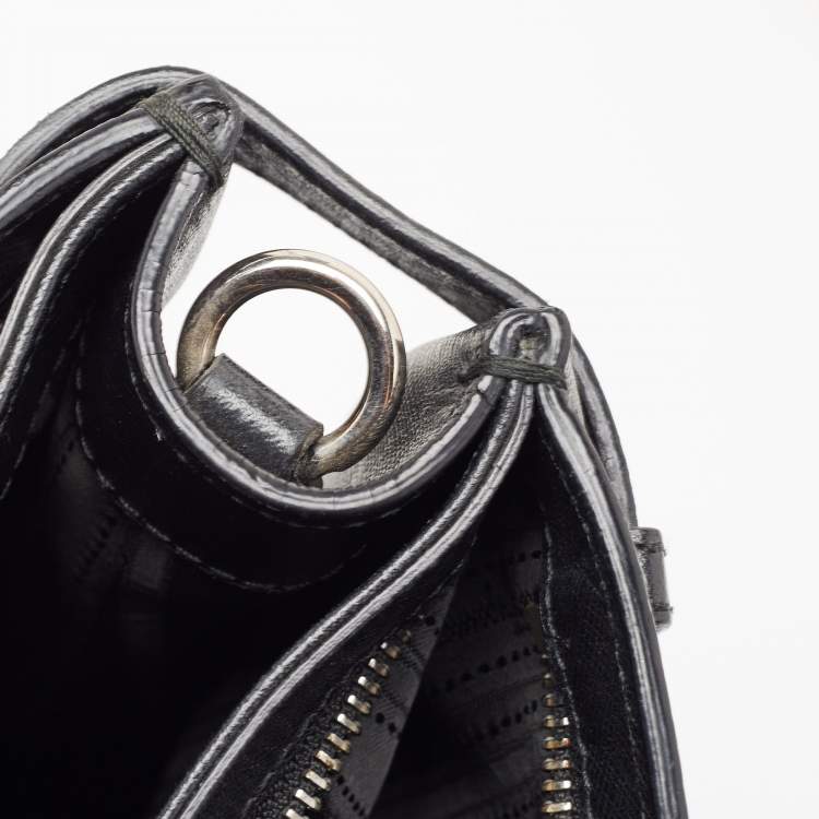 مملوكة مسبقًا Salvatore Ferragamo Black Leather Large Beky Tote