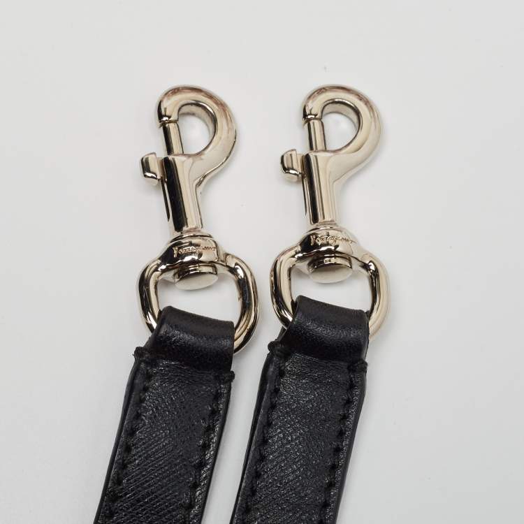 مملوكة مسبقًا Salvatore Ferragamo Black Leather Large Beky Tote