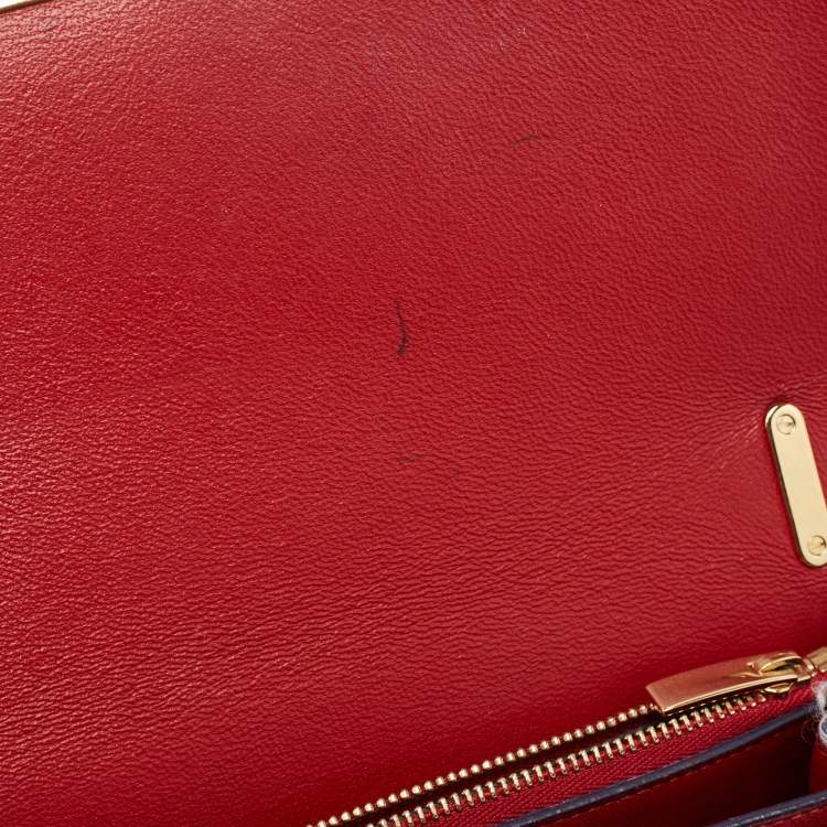 Pre Owned Salvatore Ferragamo Blue Leather Marisol Top Handle Bag
