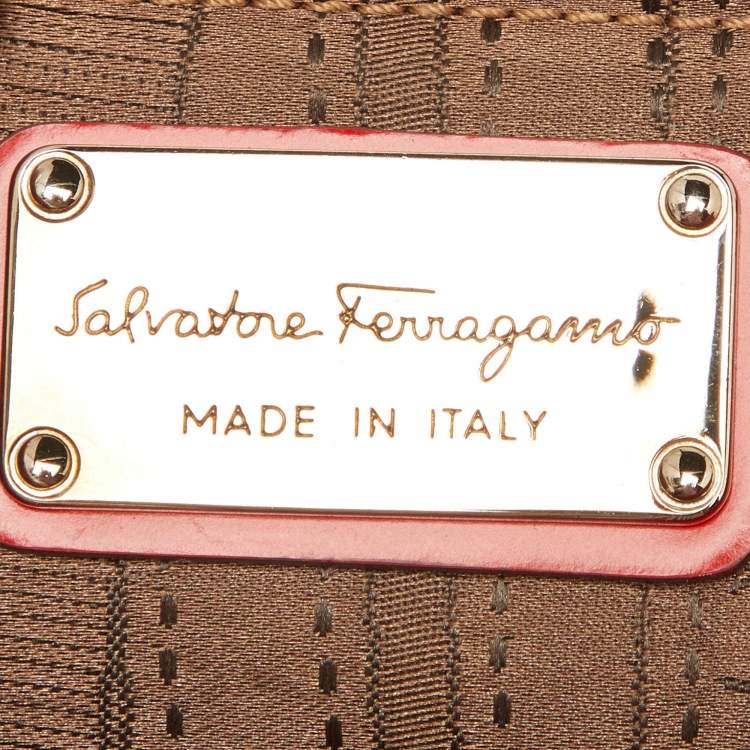 Pre Owned Salvatore Ferragamo Red Glossy Leather Rory Crossbody Bag