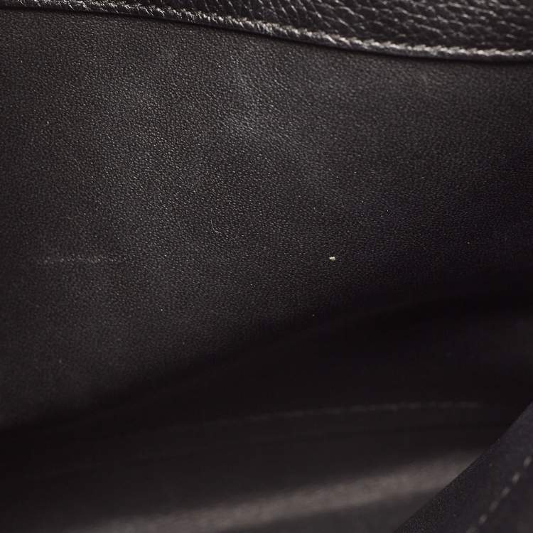 Pre Owned Salvatore Ferragamo Tricolor Leather Trifolio Top Handle Bag