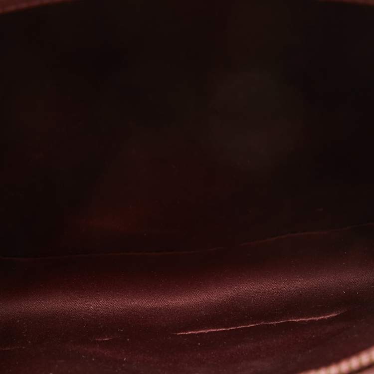 Pre Owned Salvatore Ferragamo Dark Pink Leather Shoulder Bag