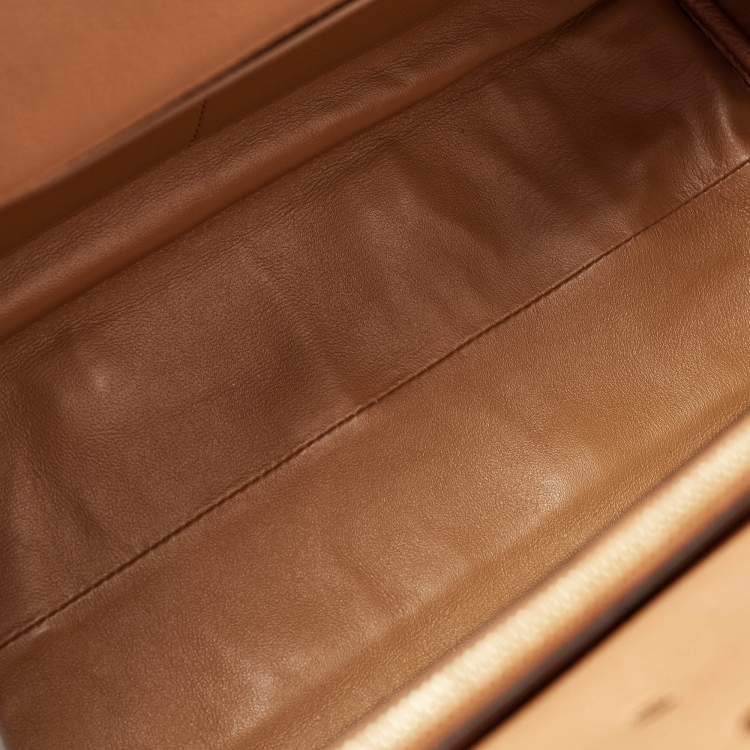 Pre Owned Salvatore Ferragamo Brown Leather Medium Studio Tote