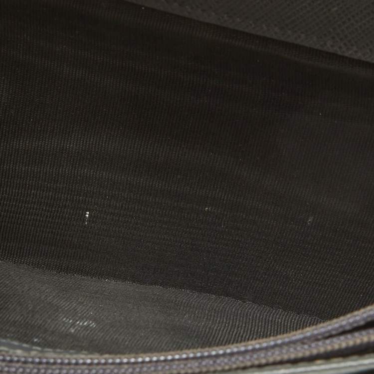 Pre Owned Salvatore Ferragamo Grey Leather Gancini Icona Continental Wallet