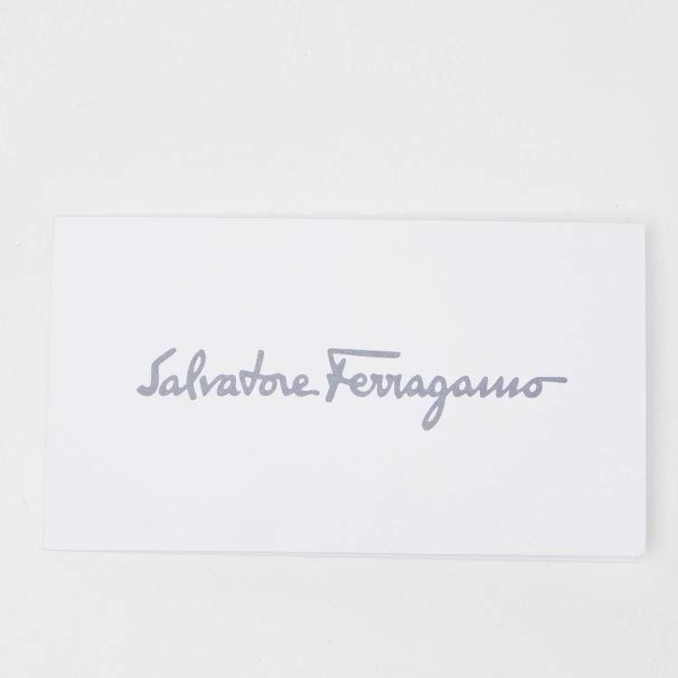 Pre Owned Salvatore Ferragamo Gold Acrylic and Leather Musa Gancini Clutch