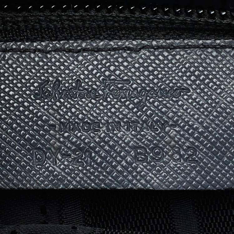 Pre Owned Salvatore Ferragamo Grey Leather Small Briana Tote
