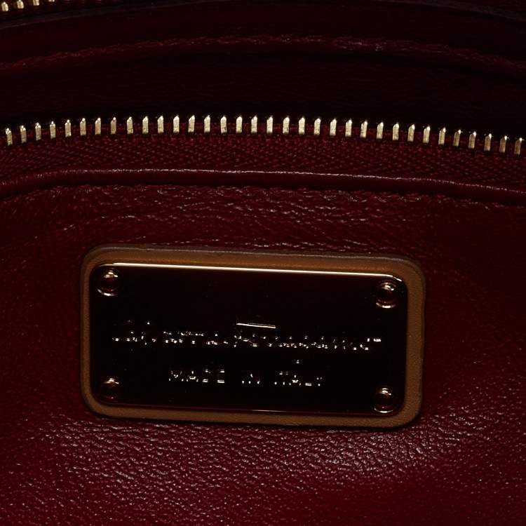 Pre Owned Salvatore Ferragamo Tan Leather Mara Tote