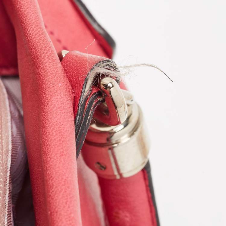 Pre Owned Salvatore Ferragamo Pink Leather Oragami Tote
